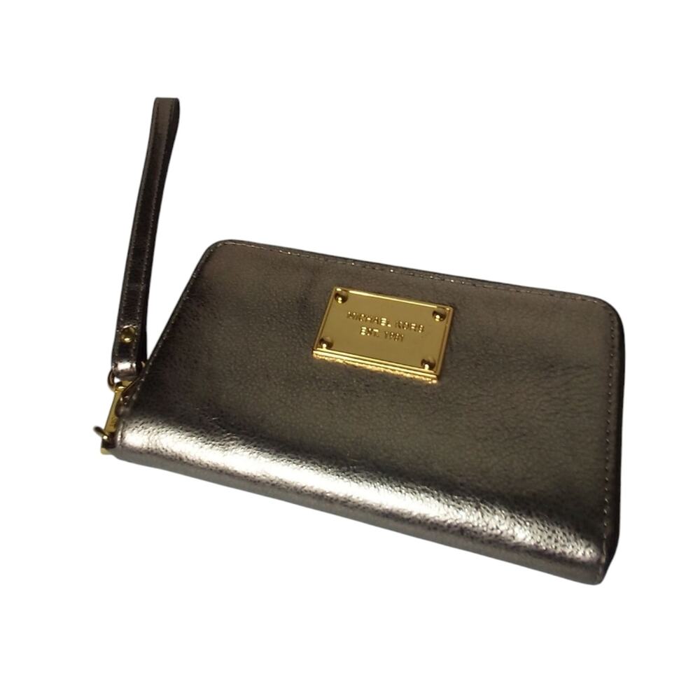 Michael Kors Metallic Wristlet Wallet